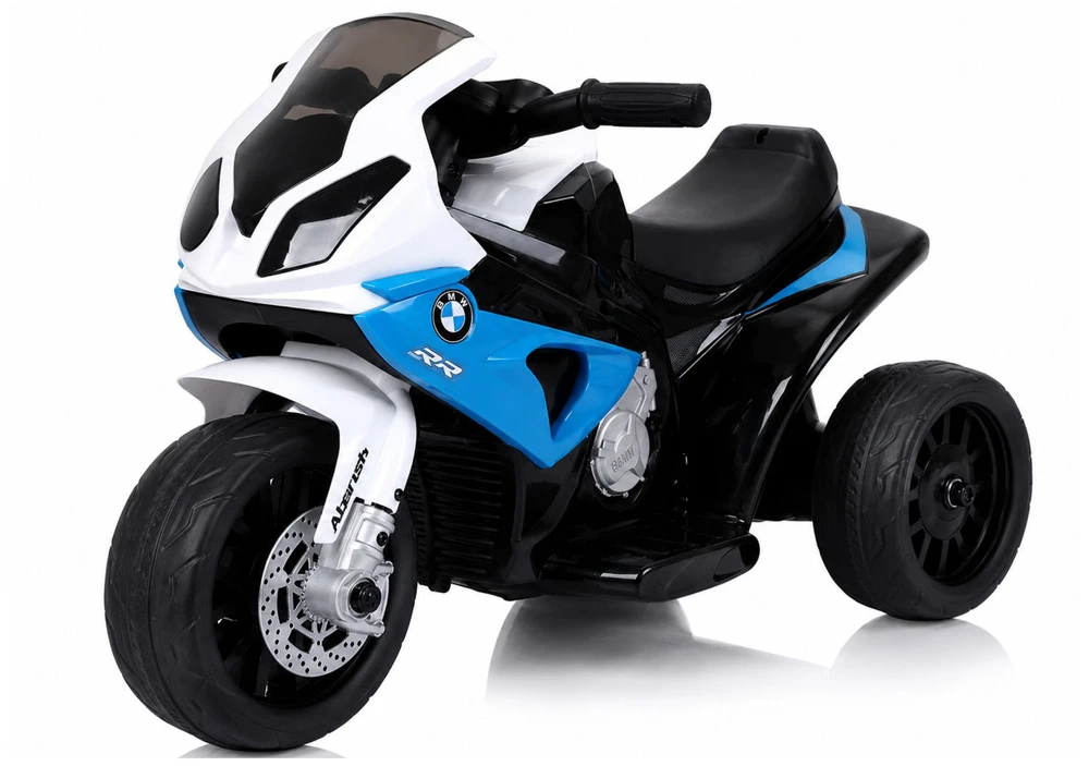 Lean Cars Vienvietis vaikiškas elektrinis motociklas BMW S1000RR, mėlynas