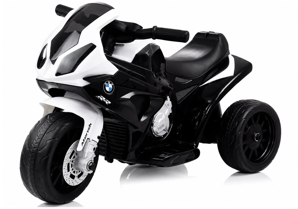 Lean Cars Trijų ratų elektrinis motociklas vaikams L-Toys BMW S1000RR, juodas