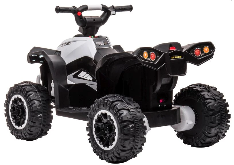 Lean Cars Vaikiškas elektrinis keturratis STRONG, baltas