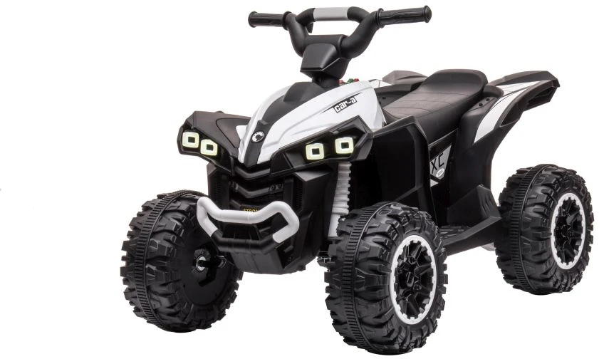 Lean Cars Vaikiškas elektrinis keturratis STRONG, baltas