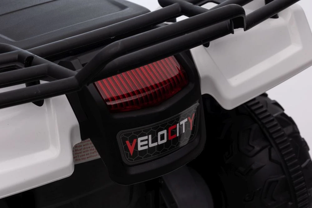Lean Cars Vienvietis vaikiškas elektromobilis Quad JC915, baltas