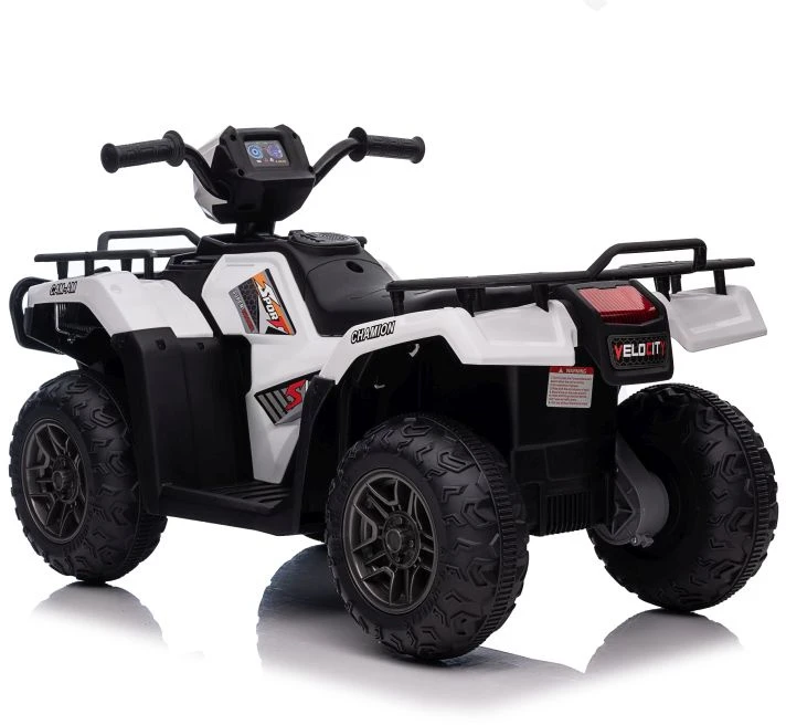 Lean Cars Vienvietis vaikiškas elektromobilis Quad JC915, baltas