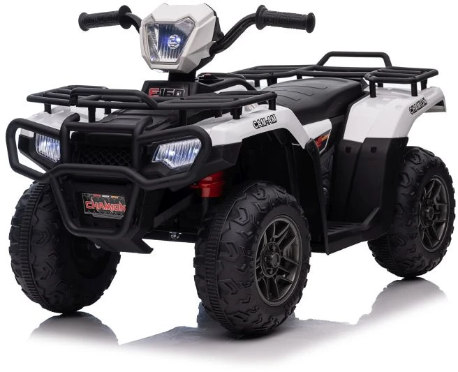 Lean Cars Vienvietis vaikiškas elektromobilis Quad JC915, baltas