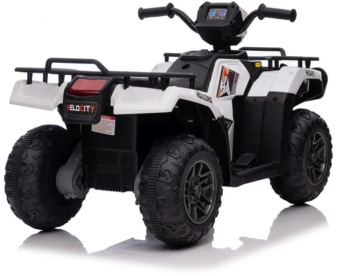 Lean Cars Vienvietis vaikiškas elektromobilis Quad JC915, baltas