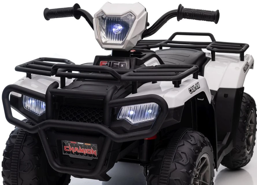 Lean Cars Vienvietis vaikiškas elektromobilis Quad JC915, baltas