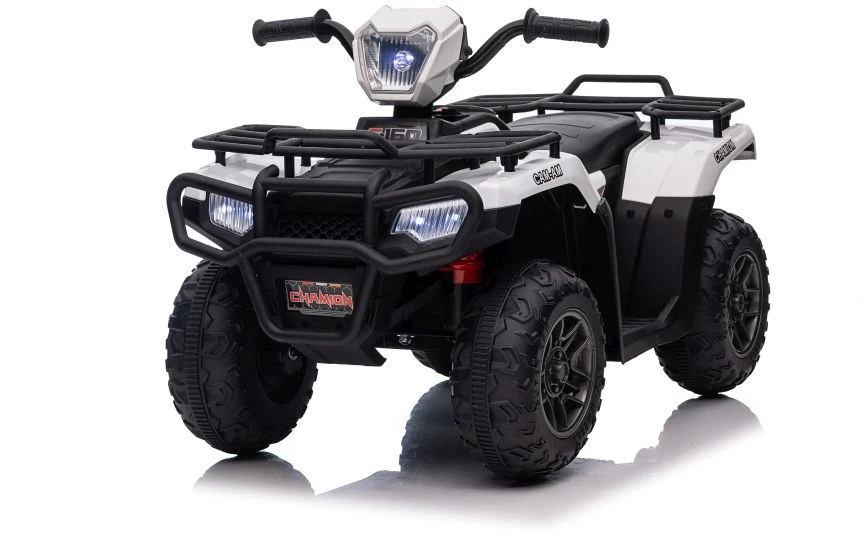 Lean Cars Vienvietis vaikiškas elektromobilis Quad JC915, baltas