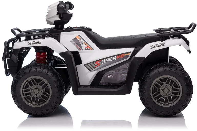 Lean Cars Vienvietis vaikiškas elektromobilis Quad JC915, baltas