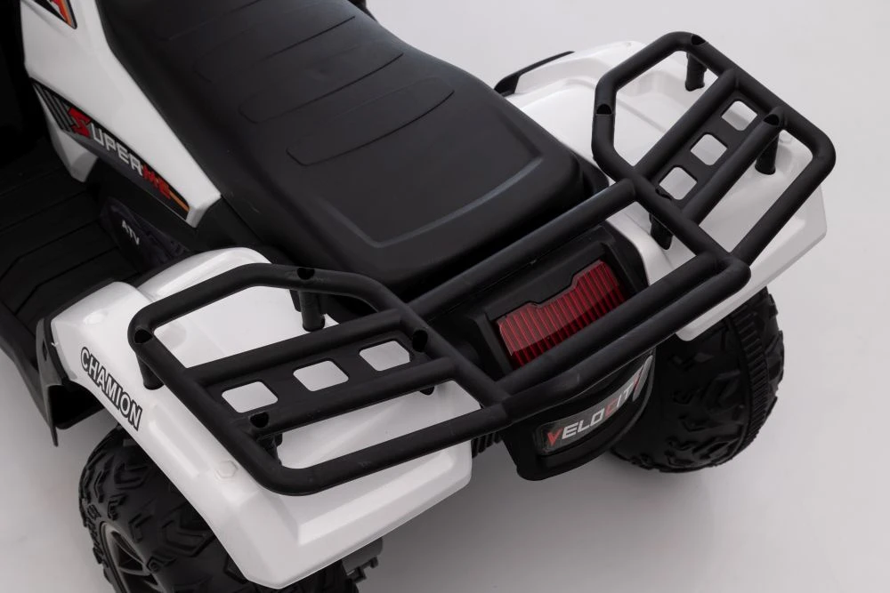 Lean Cars Vienvietis vaikiškas elektromobilis Quad JC915, baltas