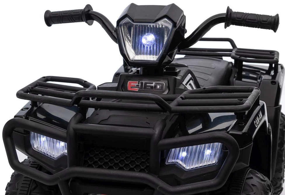 Lean Cars Vienvietis vaikiškas elektromobilis Quad JC915, juodas