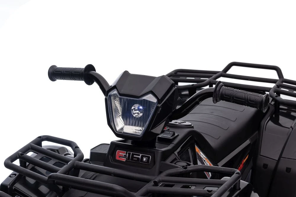 Lean Cars Vienvietis vaikiškas elektromobilis Quad JC915, juodas