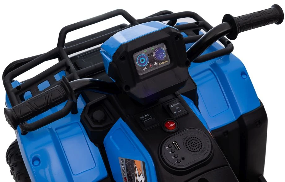 Lean Cars Vienvietis elektromobilis vaikams Lean Toys, mėlynas