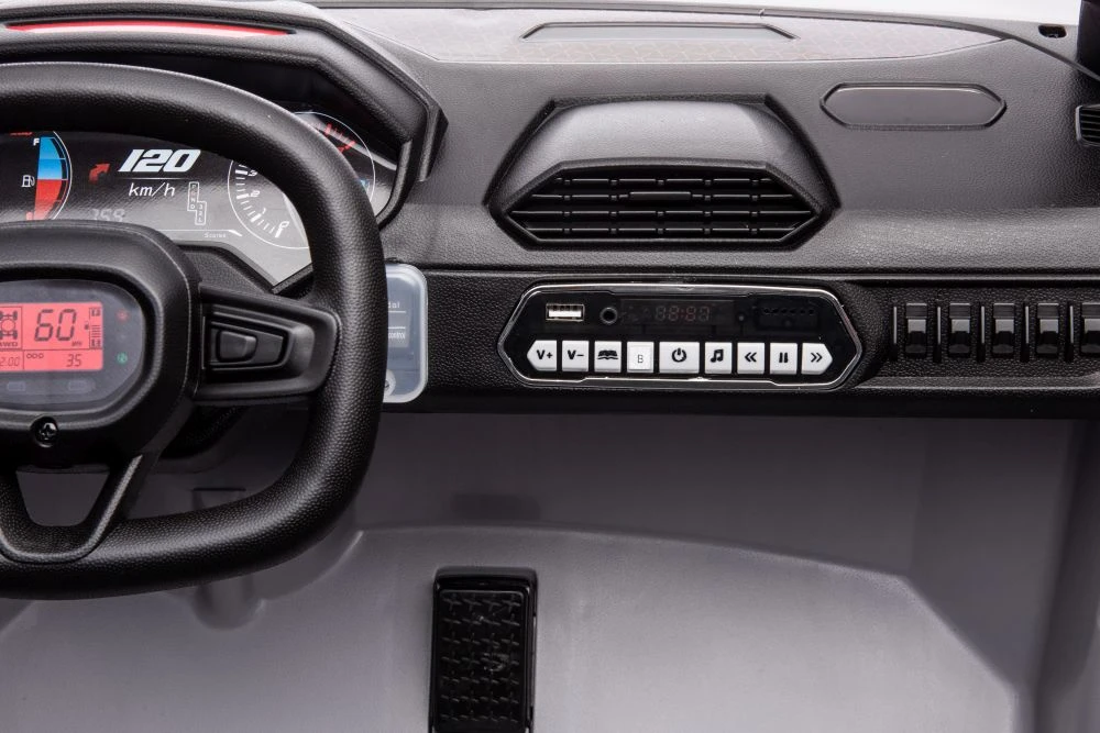 Vaikiškas elektrinis visureigis LEAN CARS JS3168, pilkas