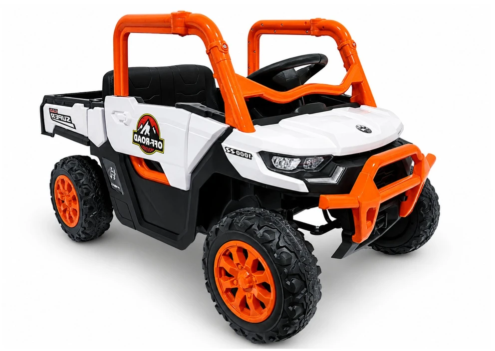 Lean Cars Akumuliatorinis 4x4 visureigis 24 V oranžinis
