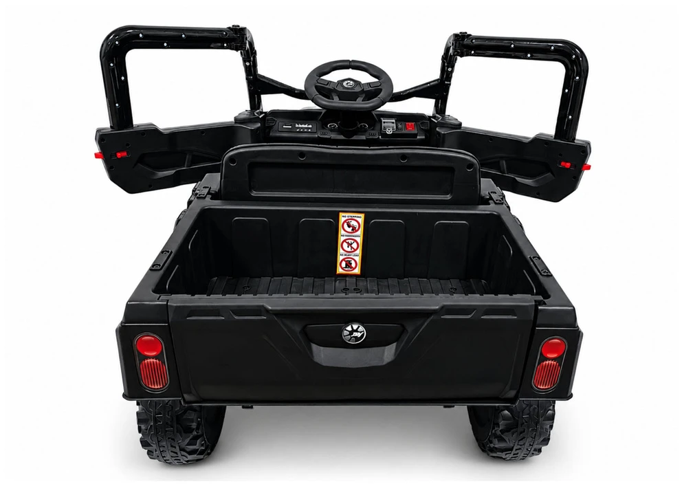 Lean Cars Akumuliatorinis 4x4 automobilis juodas