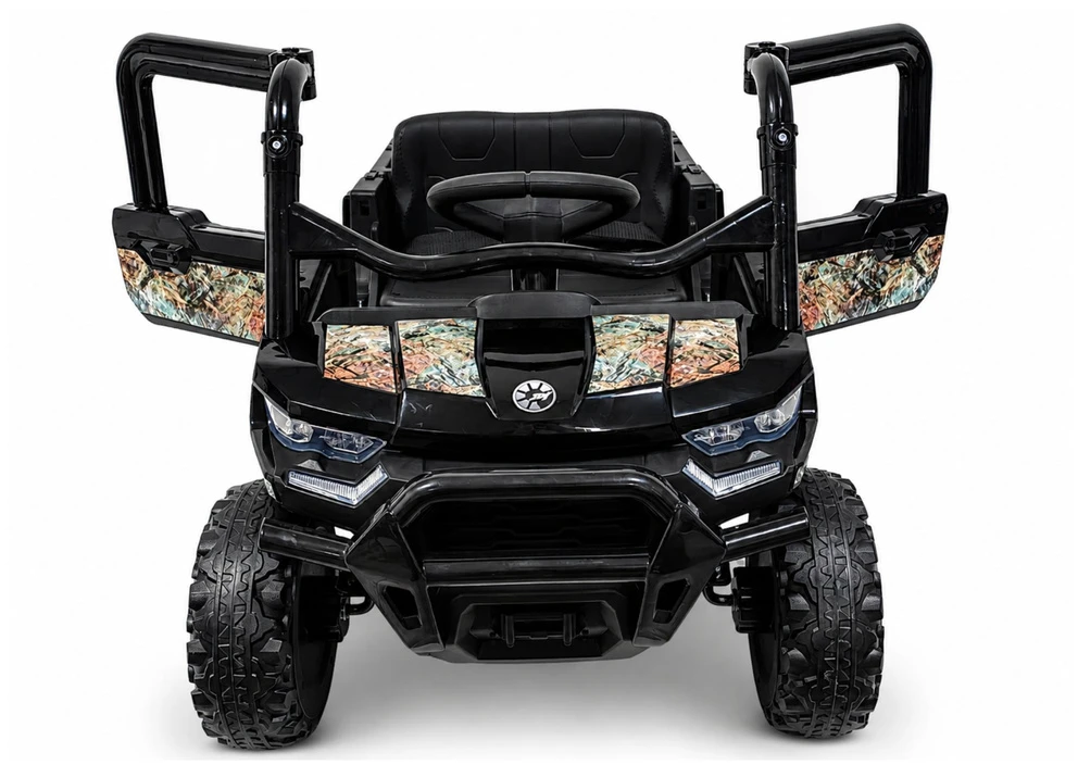 Lean Cars Akumuliatorinis 4x4 automobilis juodas