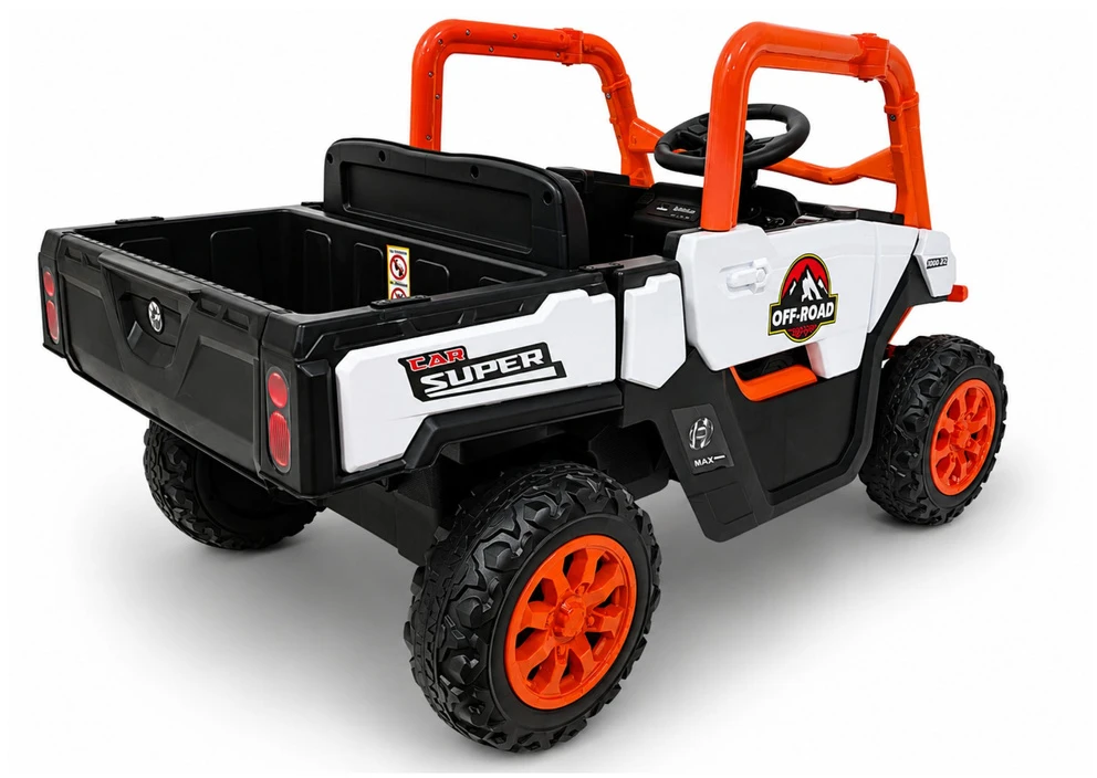 Lean Cars Akumuliatorinis 4x4 visureigis 24 V oranžinis
