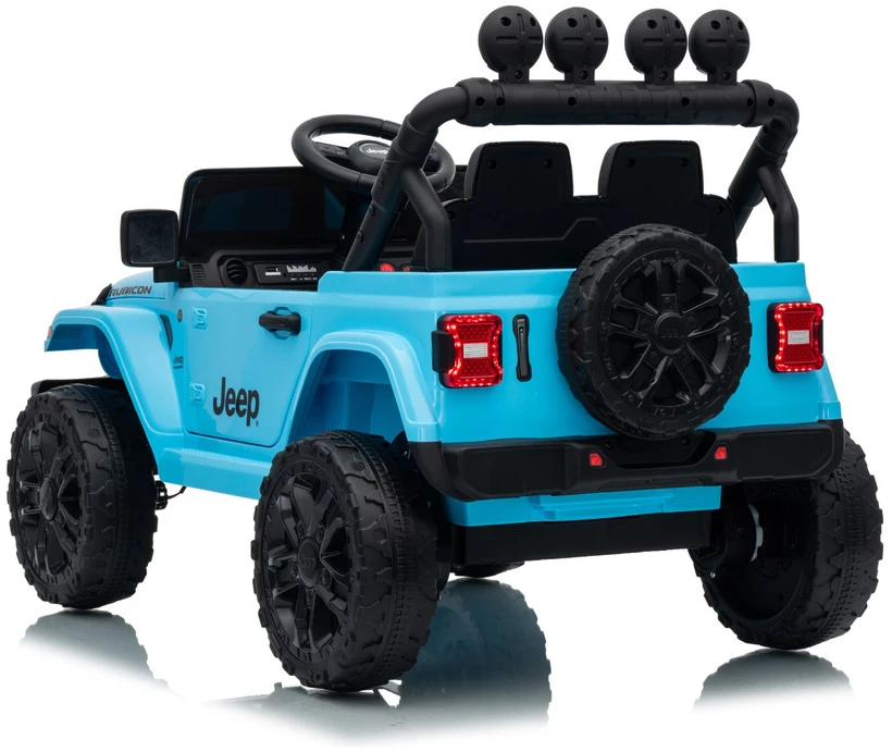 Lean Cars Akumuliatorinis automobilis Jeep Rubicon DK-JWR558 šviesiai mėlynas