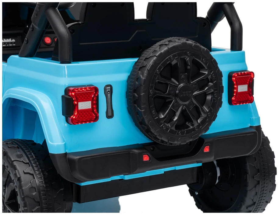 Lean Cars Akumuliatorinis automobilis Jeep Rubicon DK-JWR558 šviesiai mėlynas