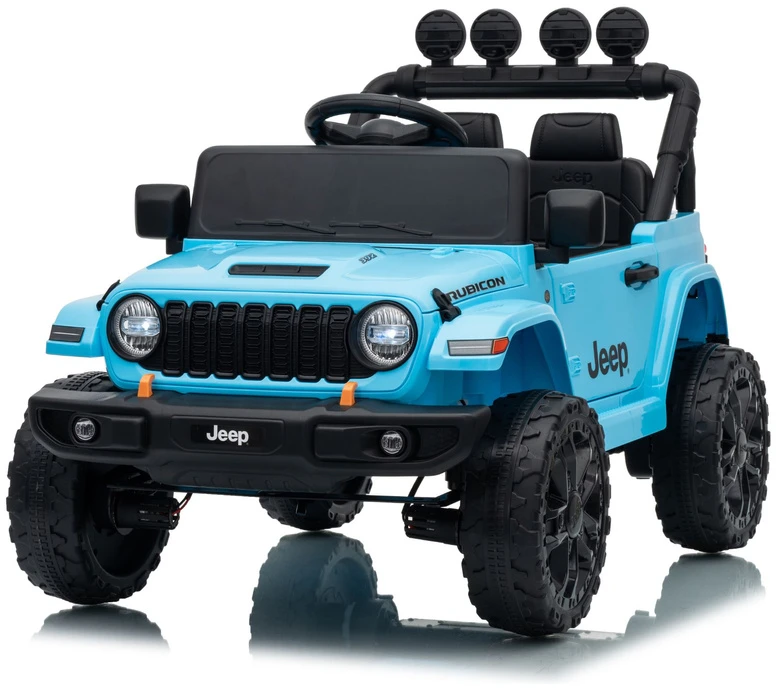 Lean Cars Akumuliatorinis automobilis Jeep Rubicon DK-JWR558 šviesiai mėlynas