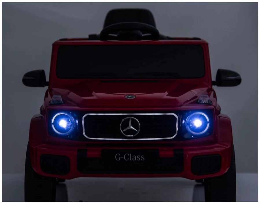 Lean Cars Elektromobilis Mercedes G 4x4 24 V raudonas