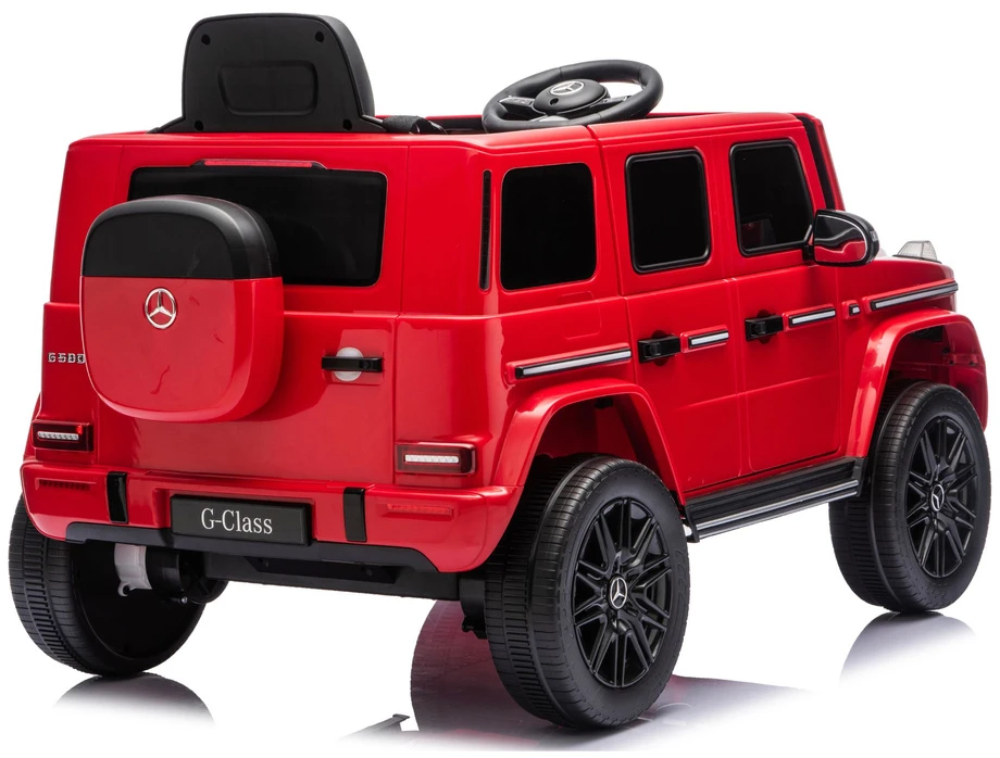 Lean Cars Elektromobilis Mercedes G 4x4 24 V raudonas