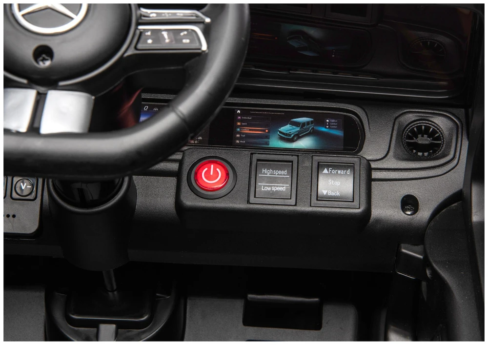 Lean Cars Akumuliatorinis automobilis Mercedes G 4x4 24V 2580 juodas