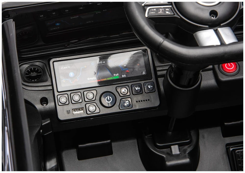 Lean Cars Akumuliatorinis automobilis Mercedes G 4x4 24V 2580 juodas