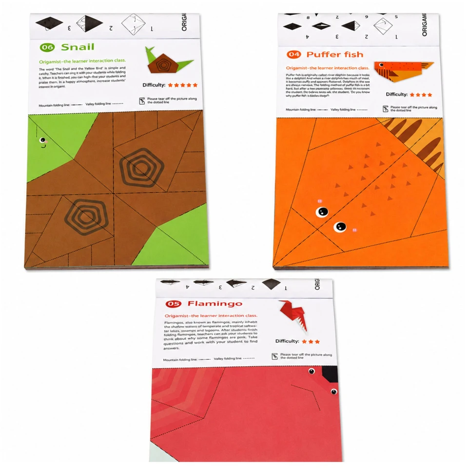 Lean Origami sąsiuvinis spalvotas 30 lapų