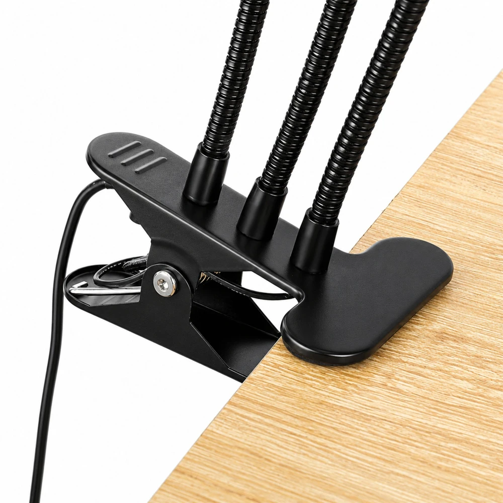 Lean Lampa LED lempa augalams auginti ir augalams apšviesti, trijų modulių, spaustukas