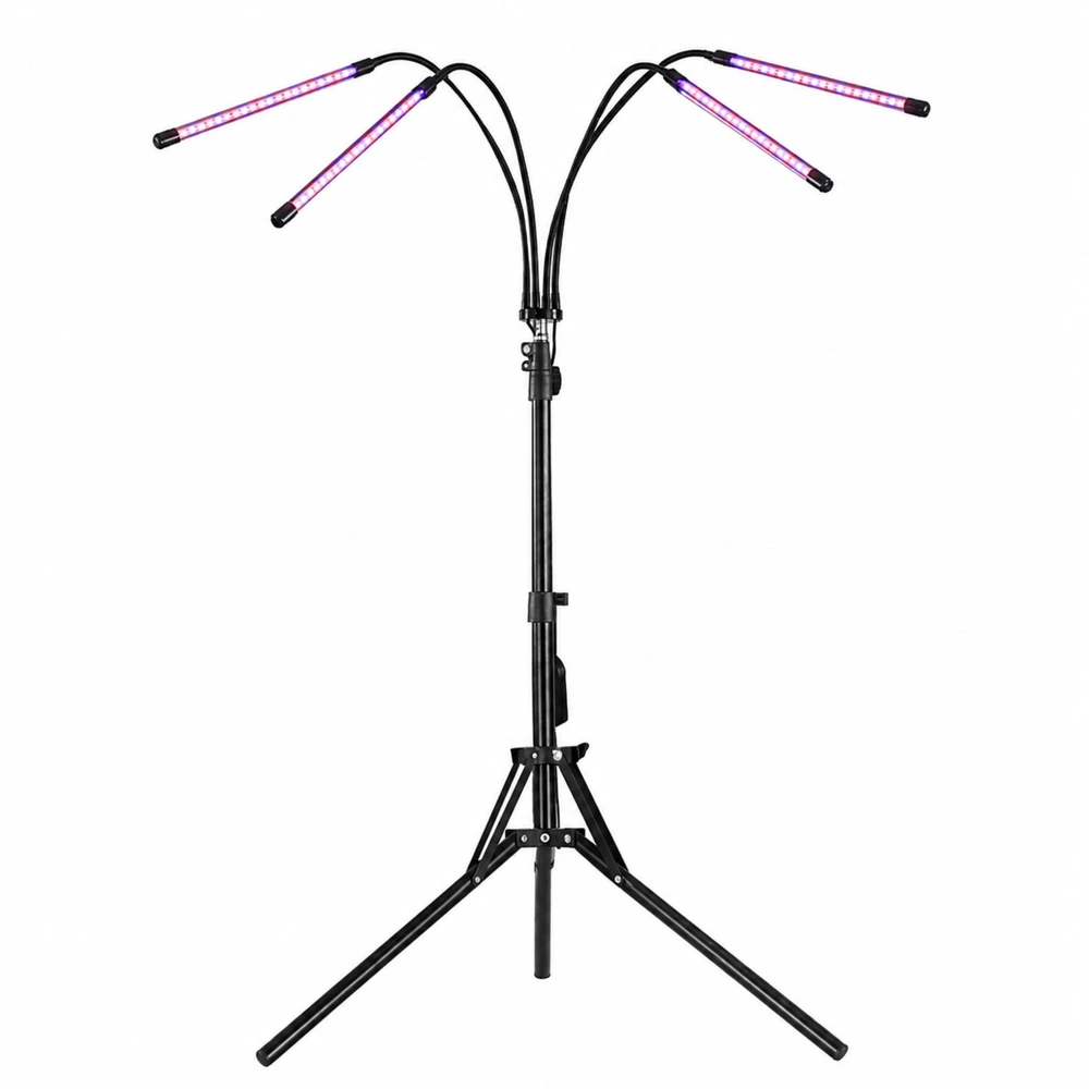 Lean Lampa LED lempa augalams auginti ir apšviesti, 4 dalių stovas, nuotolinio valdymo pultas
