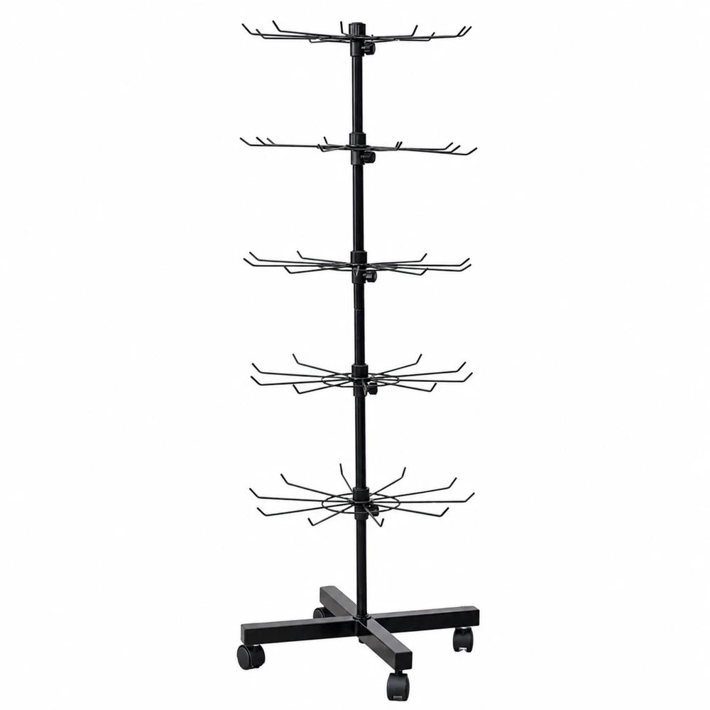 Lean Ekspozicinis stovas, sukamas, 5 pakopų, juodas, 40 x 150 cm (Ekspozicinė prekė) (Ekspozicinė prekė)