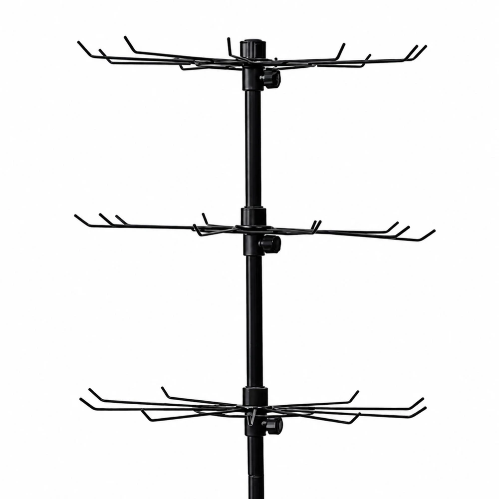 Lean Sukama ekspozicinė lentyna, 6 pakopų, juoda, 40 × 150 cm (Ekspozicinė prekė) (Ekspozicinė prekė)