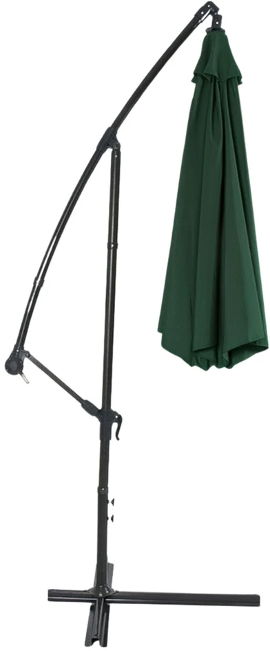 Lean Parasol Ogrodowy Boczny Z Regulacją Pochyłu Dėklas 350 x 250cm Žalias