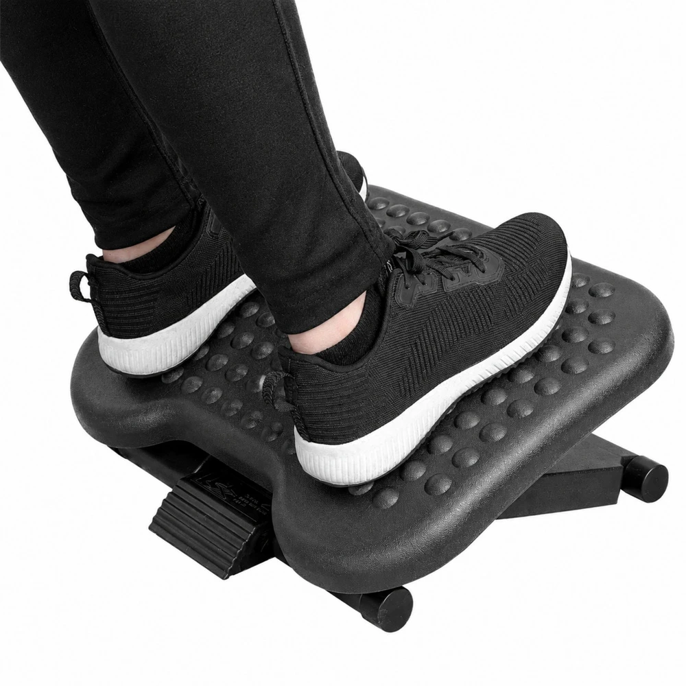Lean Ergonominis pakojis po stalu, reguliuojamo aukščio ir pasvirimo, 46 × 34 cm