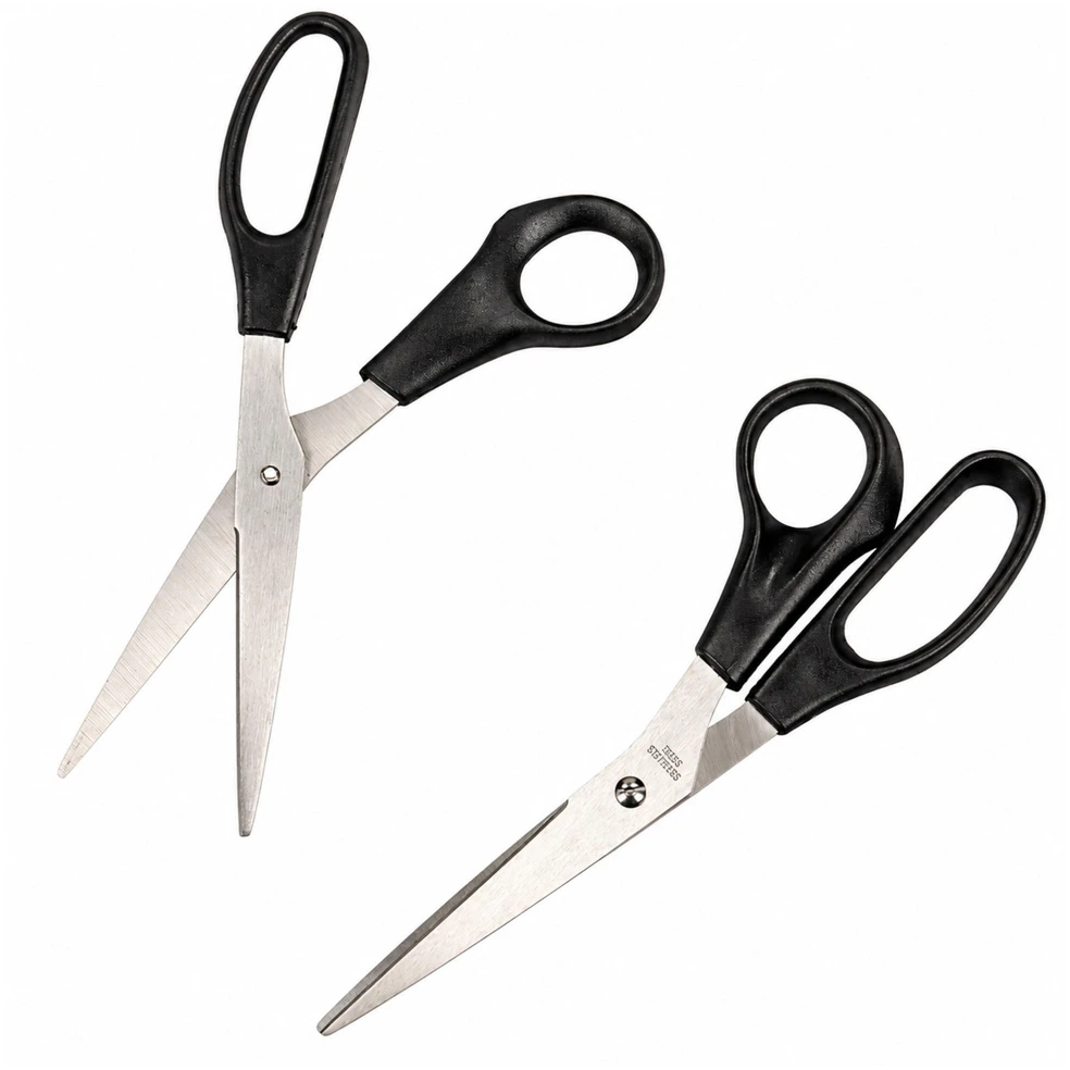 Lean School TAURUS juoda biuro žirklės 21 cm