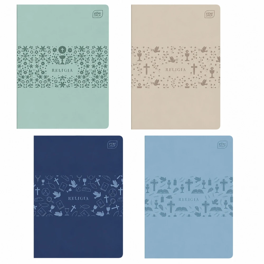 Lean School Notebook A5 grotelės 60 lapų RELIGION raštų mišinys INTERDRUK
