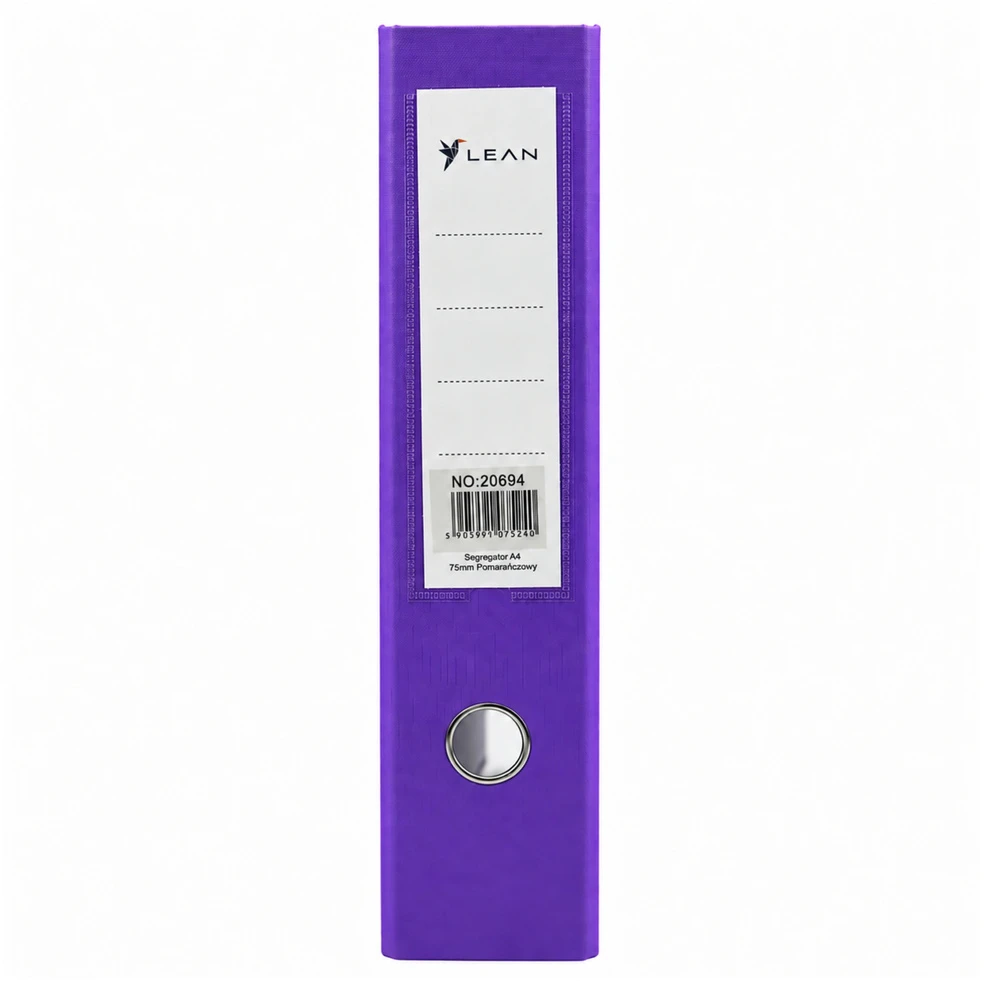 Lean Violetinis A4/75mm segtuvas su svirtiniu mechanizmu