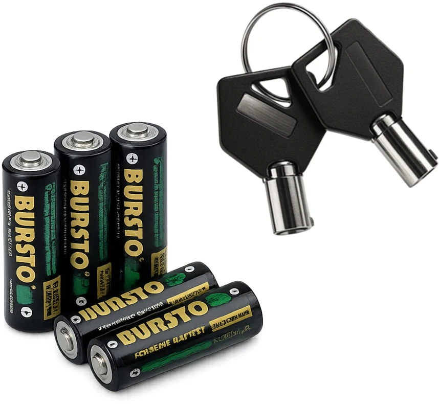 Lean Elektroninis seifas su PIN kodu, 6 l, juodas, 22,5 × 17 × 16 cm