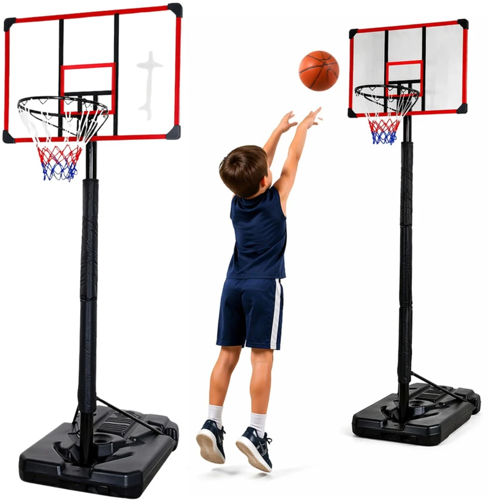 Lean Sport Krepšinio stovas su reguliuojamu aukščiu, 225–305 cm
