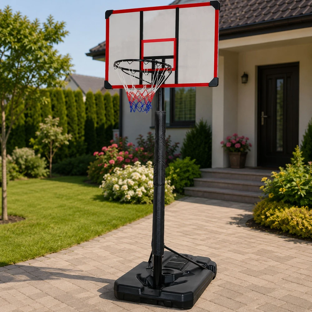 Lean Sport Krepšinio stovas su reguliuojamu aukščiu, 225–305 cm