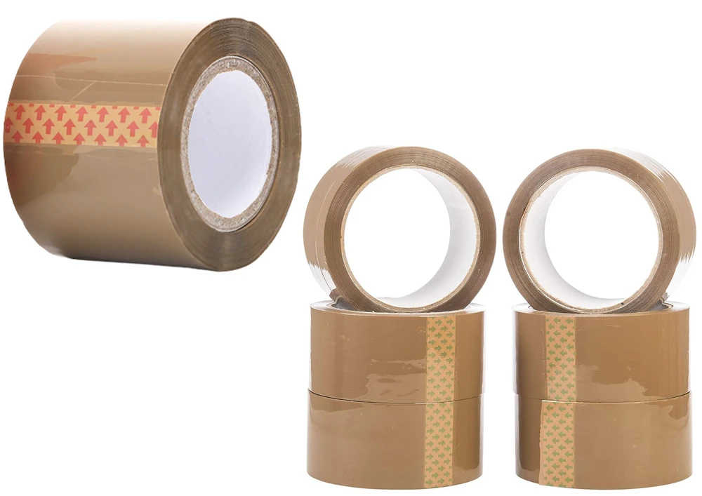 Lean Ruda lipni pakavimo juosta 48 mm x 50 m