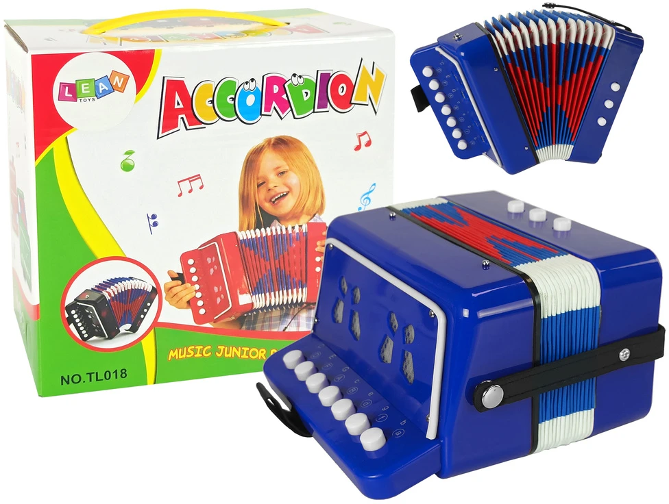 Lean Toys Vaikiškas Mėlynas Akordeonas