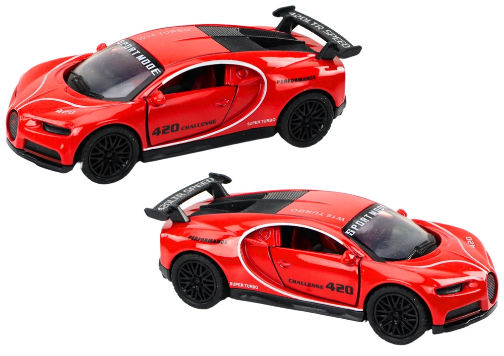 Lean Toys Raudonas sportinis automobilis, 1:32 masteliu