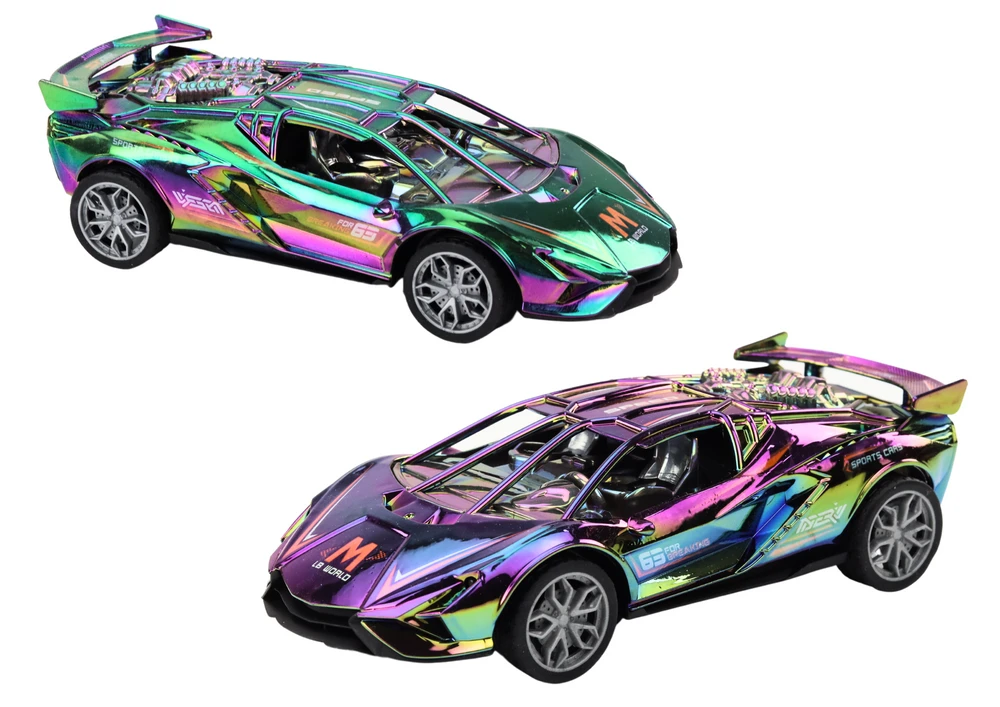Lean Toys Sportinis automobilis su šviesomis ir garsais, chameleono efektas, 18x8x4.5 cm