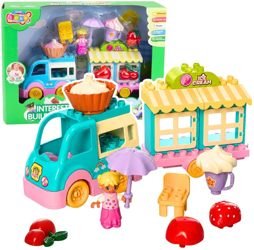 Lean Toys Ledų parduotuvės rinkinys 37.5 x 27.5 x 11.5 cm
