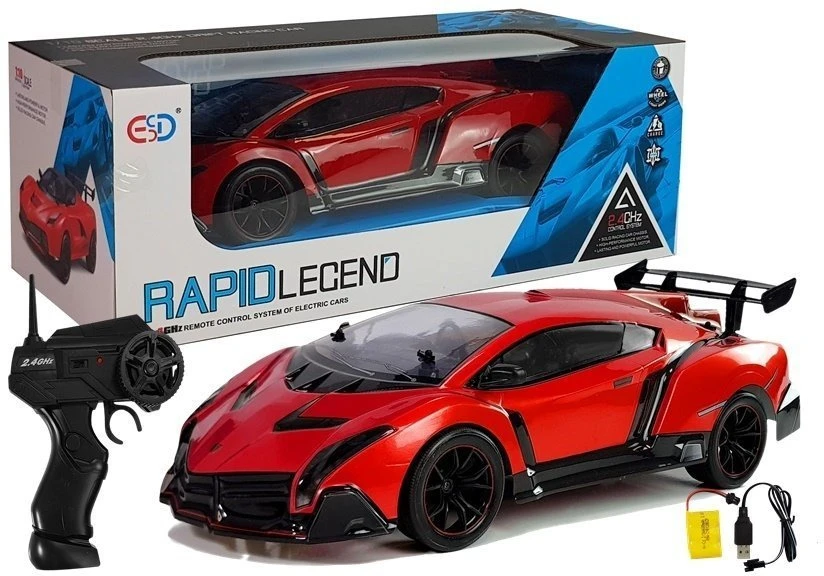 Nuotoliniu būdu valdomas automobilis Lean Toys, raudonas