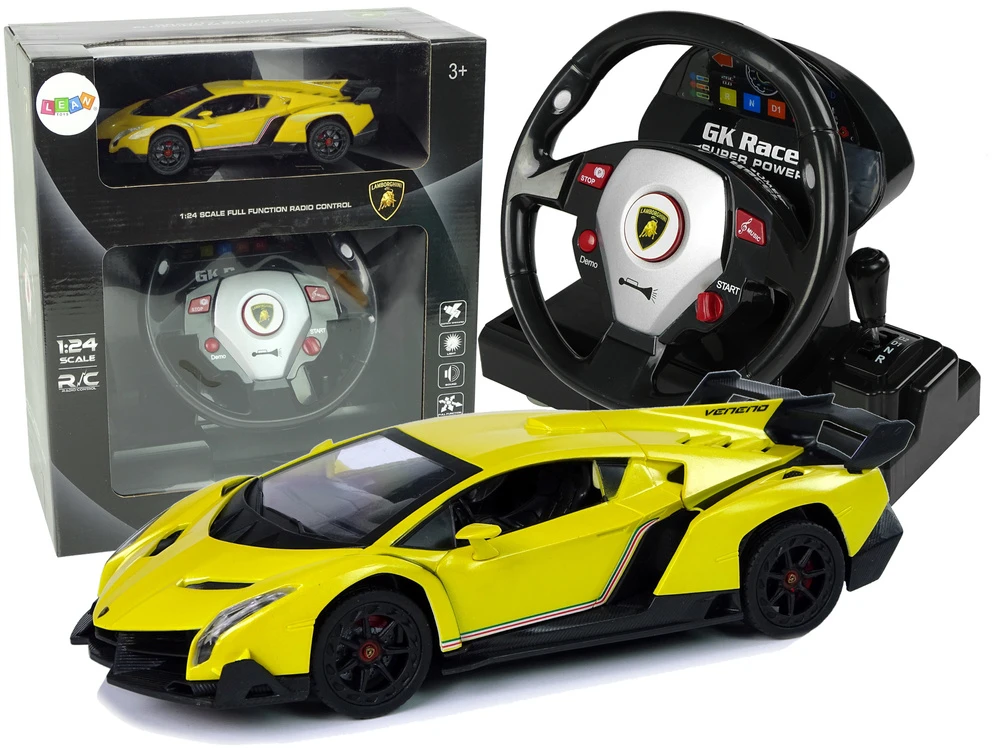 Auto Nuotoliniu būdu valdomas Lamborghini Veneno su garso ir šviesos efektais