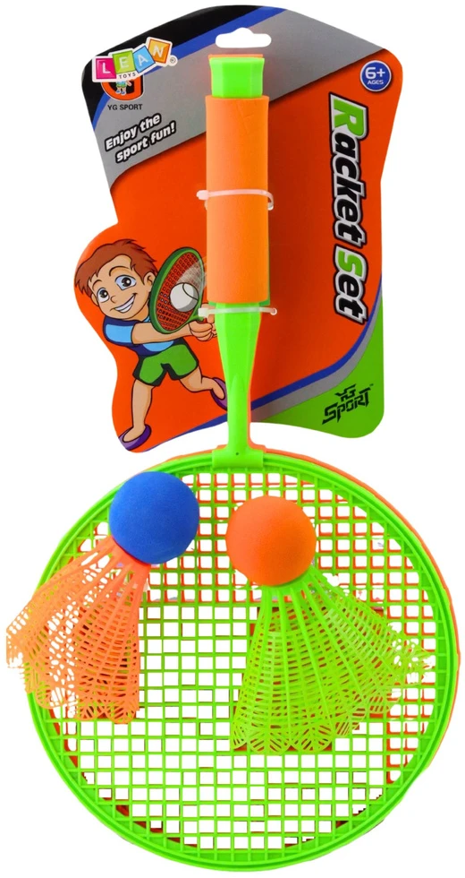 Zestaw Badmintono rinkinys su 2 raketėmis ir 2 kamuoliukais, 48 cm