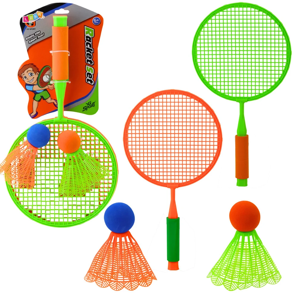 Zestaw Badmintono rinkinys su 2 raketėmis ir 2 kamuoliukais, 48 cm
