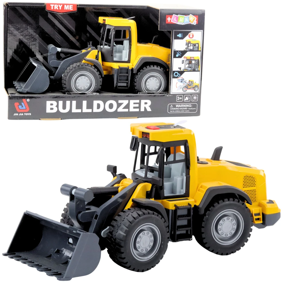 Lean Toys Statybinis ekskavatorius su šviesos ir garso efektais, 34 cm